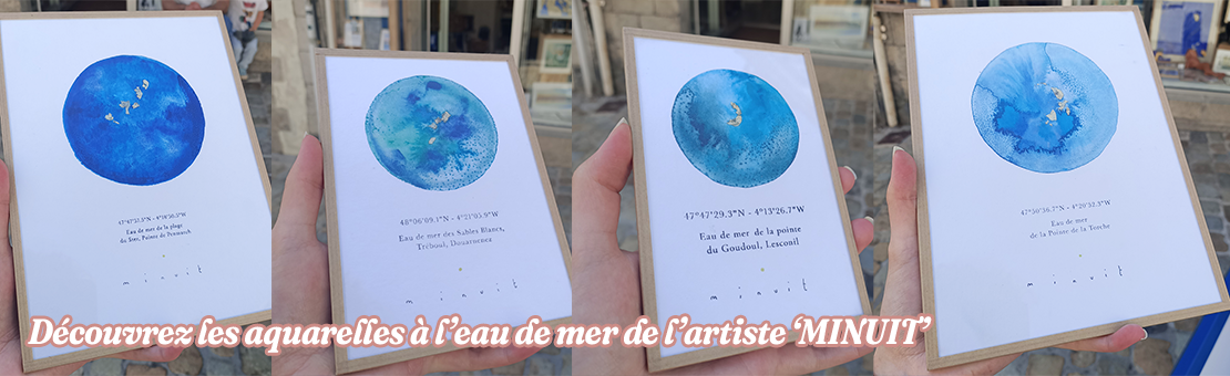 Les aquarelles à l'eau de mer de MINUIT